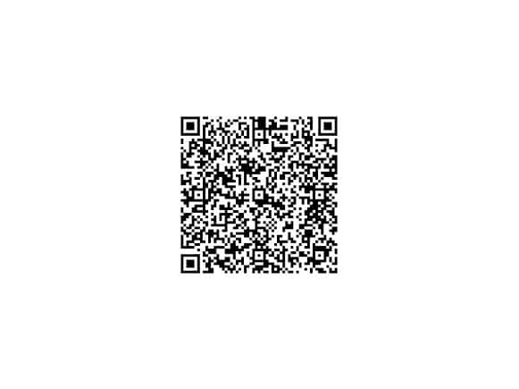 A black and white QR code centered on a plain white background.
